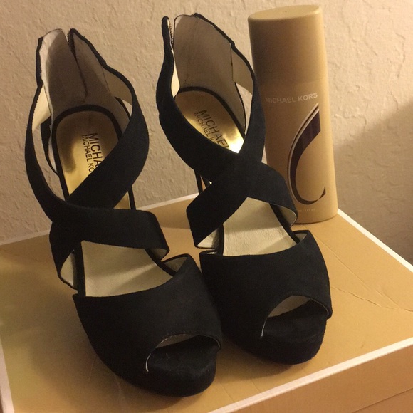 Michael Kors Shoes - Michael kors suede heels Michael Kors Shoes - Michael kors suede heels